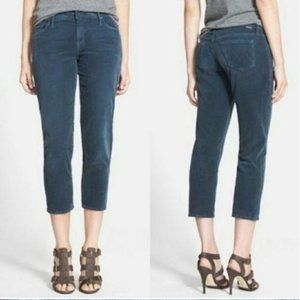 Mother Denim The Dropout Hopscotch Indigo Corduroy Pants - Size 25
